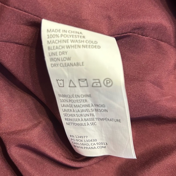 prAna Women's Cece Dress in Pomegranate, Size Medium - Picture 10 of 10
